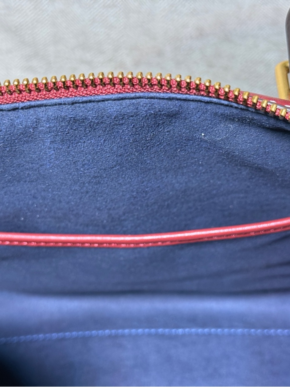 Tory Burch T Monogram Jacquard Embroidered Duffle in Tory Navy - Picture 10 of 15